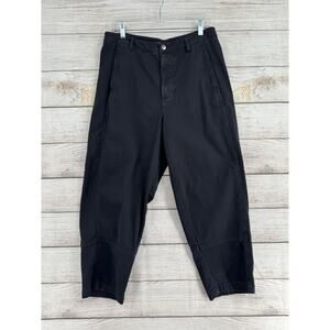 Quince Denim Barrel Jeans Womens 12 Black Stretch 4 Pocket